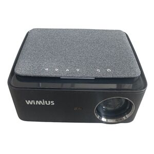 WiMius 1080P LED Projector K1 5G WiFi Bluetooth Uses Fire Stick PC DVD PS5 Cell